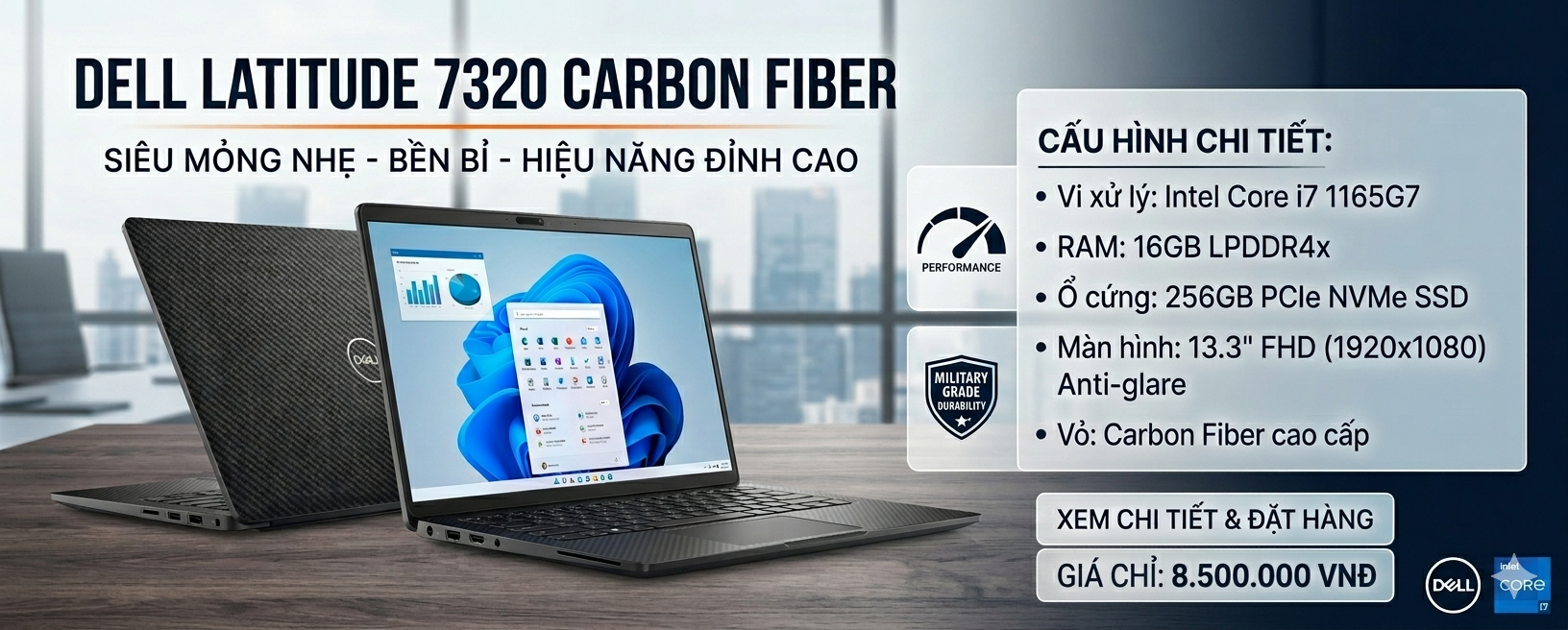 DELL LATITUDE 7320 I7 1165G7 13.3