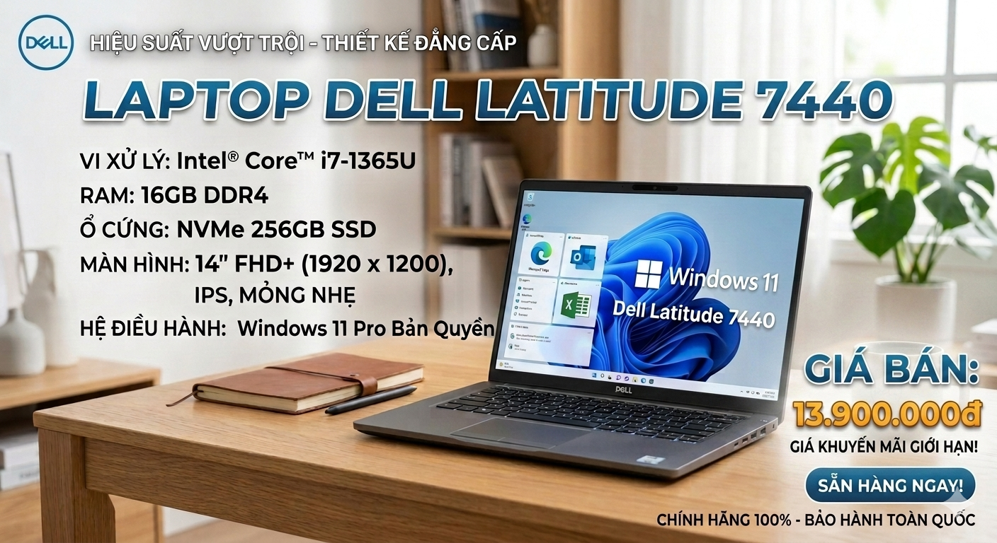 DELL LATITUDE 7440 I7 1365U 16GB 256GB 14