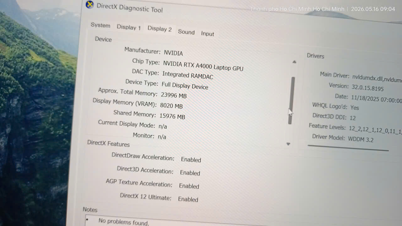 DELL PRECISION 7560 I9 11950H 32GB 15.6" VGA 8GB