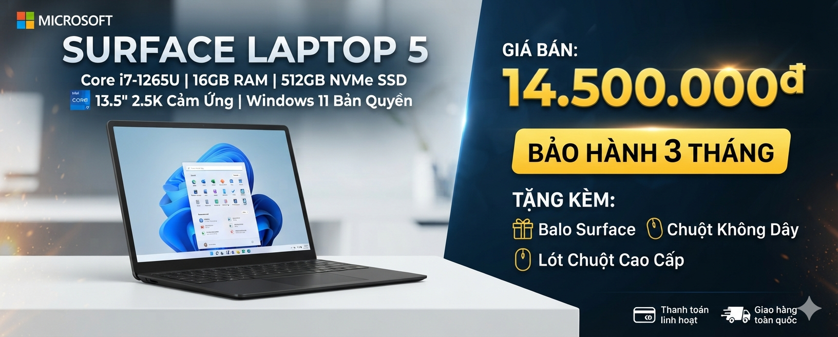SURFACE LAPTOP 5 I7 1265U 16GB 512GB 13.5